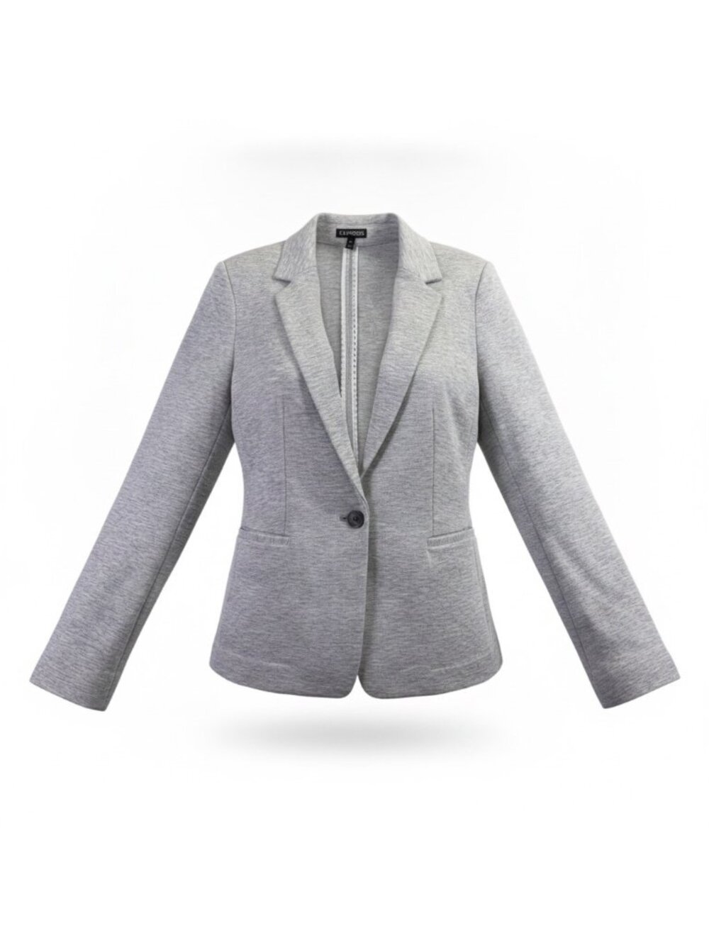 Express Women’s Light Gray One-Button Blazer Sleek & Comfortable Size S